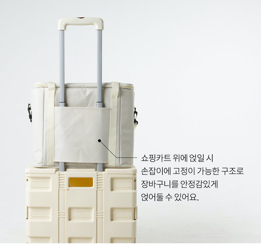 韓國DAMDA保冷保溫袋 冷熱保溫袋 摺疊購物車必搭 露營必備