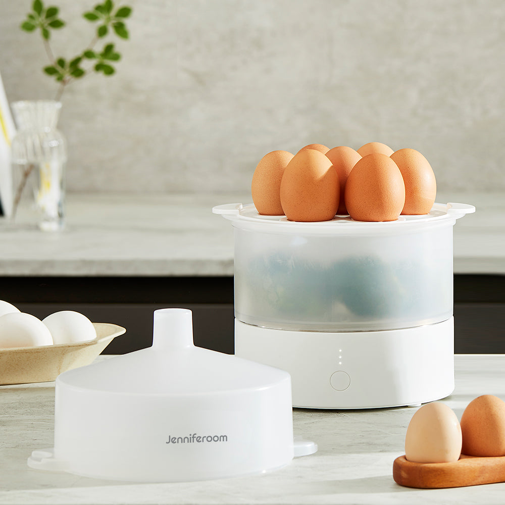 Jenniferoom 雙層蒸蛋器 白色 小型蒸爐