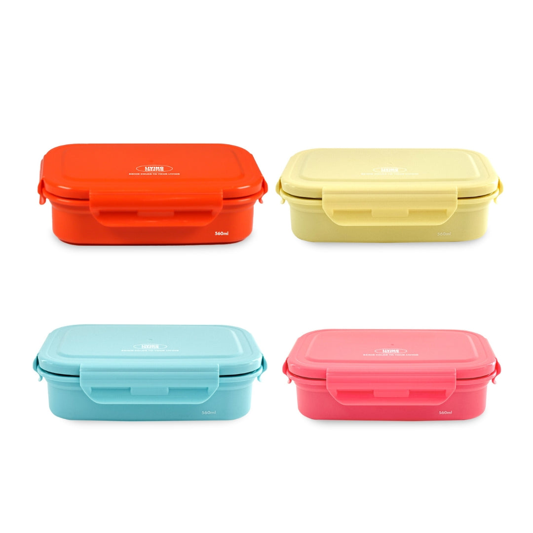 【單購560ml】新色系韓國製 Living Creator 可於微波不鏽鋼保溫盒  飯盒