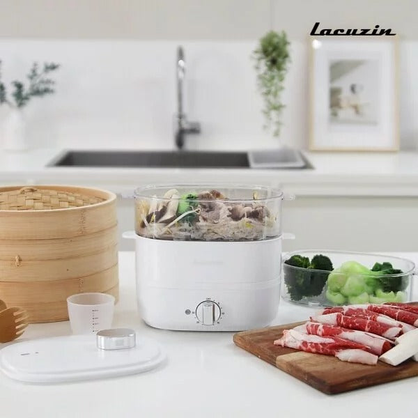 韓國lacuzin 雙層蒸爐 蒸蛋器