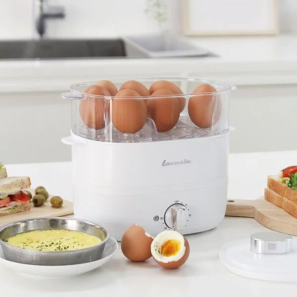 韓國lacuzin 雙層蒸爐 蒸蛋器