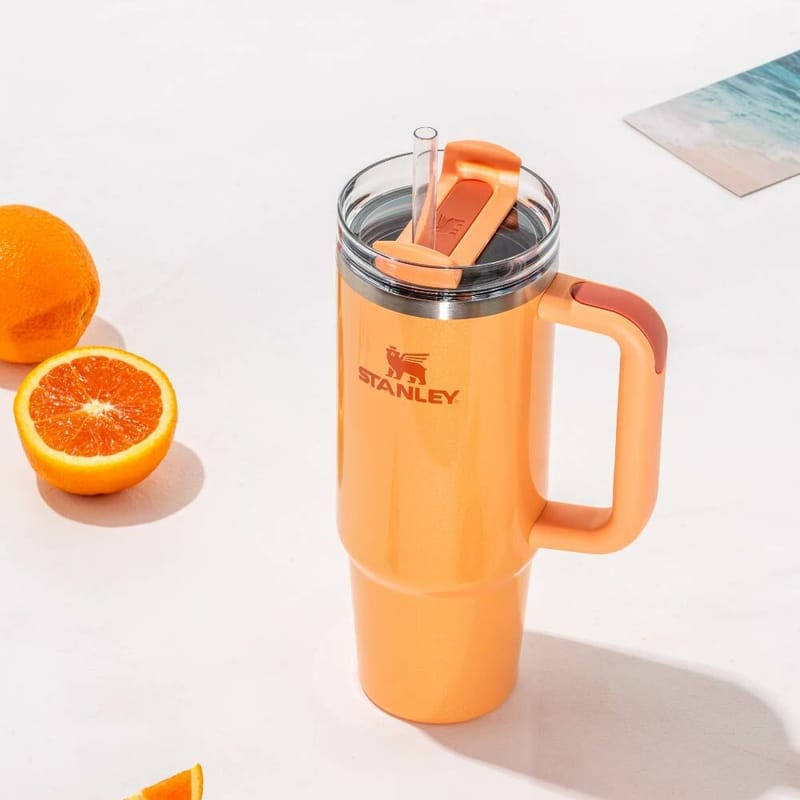 STANLEY 冒險系列 吸管隨手杯2.0 0.88L / 氣泡橘