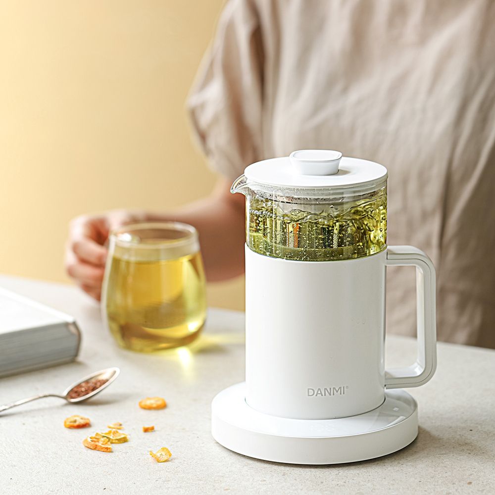 韓國DANMI 無線保溫玻璃茶壺 電熱水壺 DA-KET01