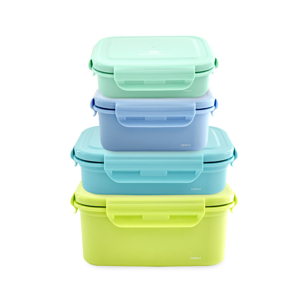 【單購560ml】新色系韓國製 Living Creator 可於微波不鏽鋼保溫盒  飯盒