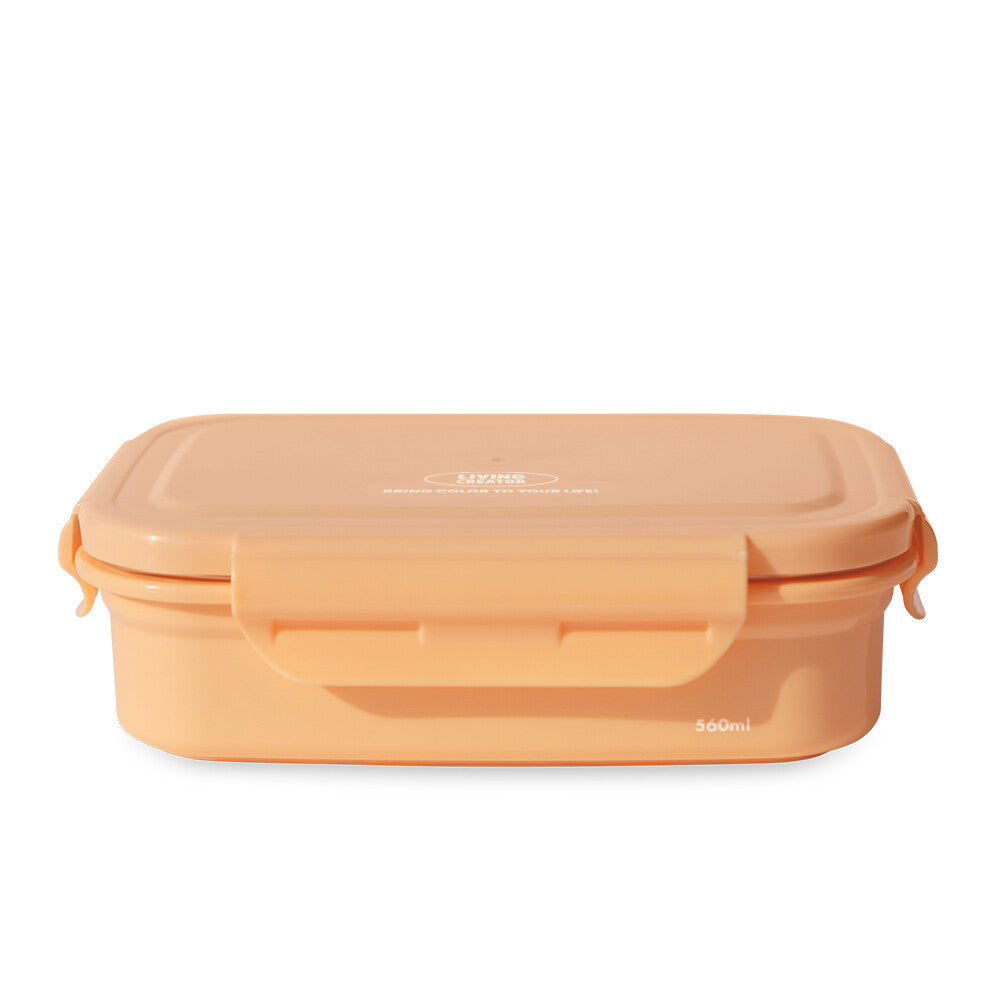 【連分隔器】新色系韓國製 Living Creator 可於微波不鏽鋼保溫盒 560ml  飯盒