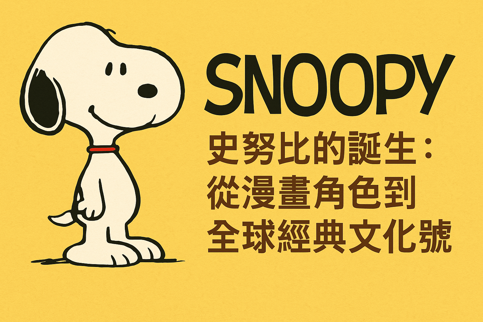 史努比的誕生：從漫畫角色到全球經典文化符號