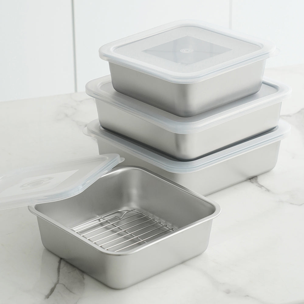 德國 ALTENBACH 正方形不鏽鋼料理盤(韓國製)