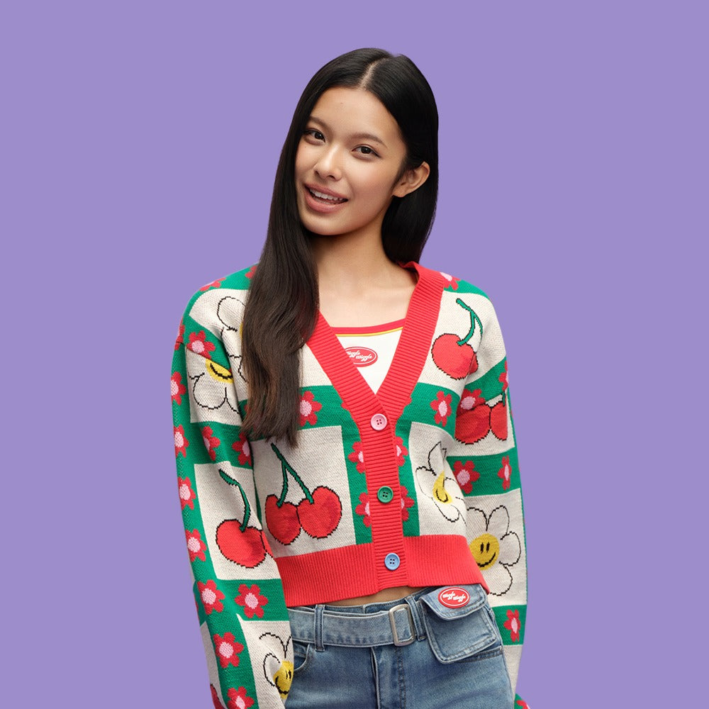 Wiggle Wiggle Cropped Knit Cardigan 休閒針織外套