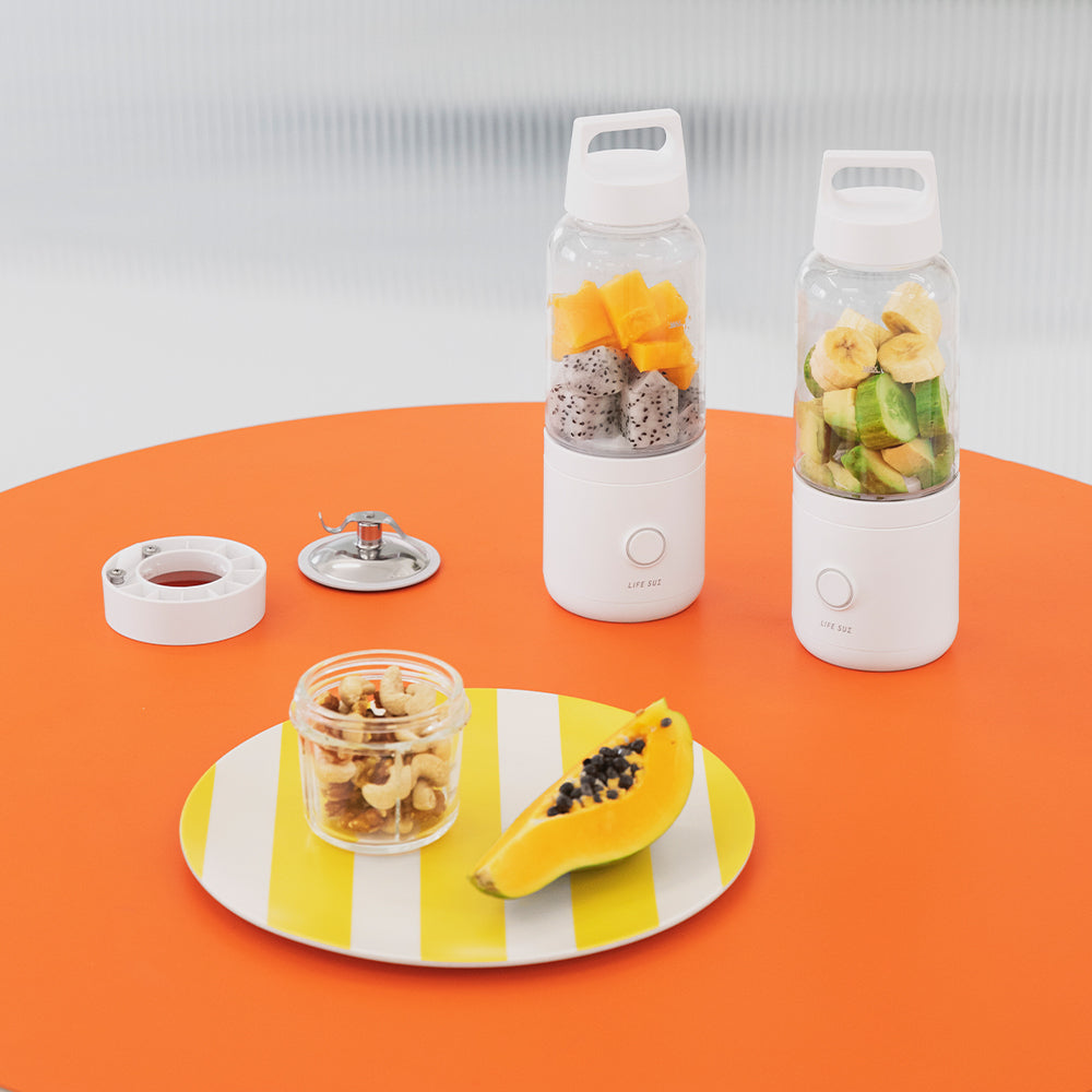 LifeSum 全新無線迷你攪拌機 研磨機 LFS-HA47 白色