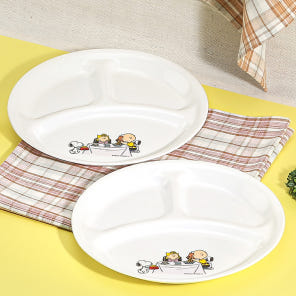 Corelle 康寧餐具史努比 The Home 雙層碟 2件裝