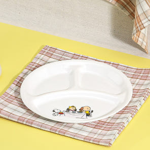 Corelle 康寧餐具史努比 The Home 系列 分隔3格碟 1件裝