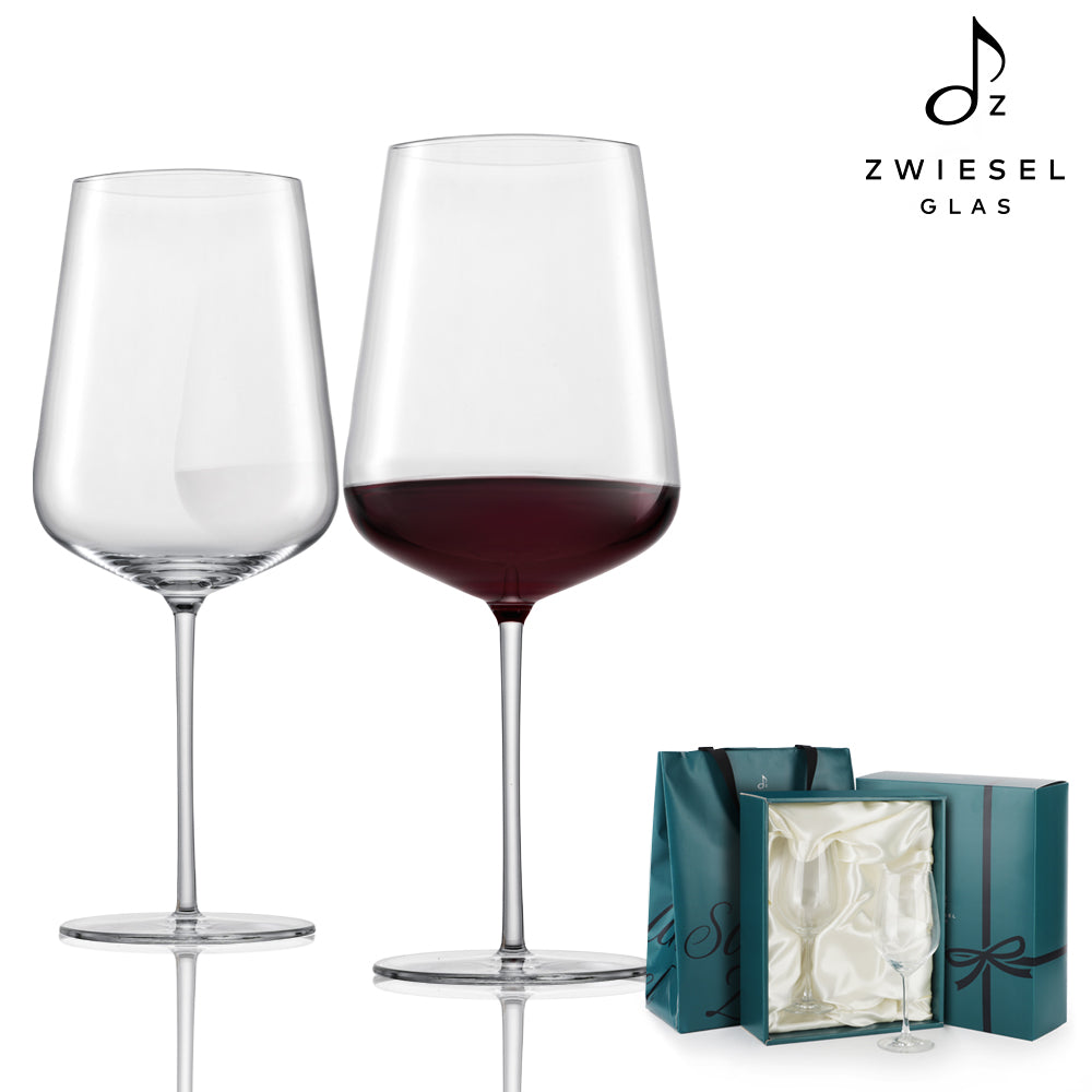 Zwiesel Glas [Vervino 系列] 德國製名品酒杯 Bordeaux Red 勃根地紅 742ml 2入組｜質感酒杯店推薦