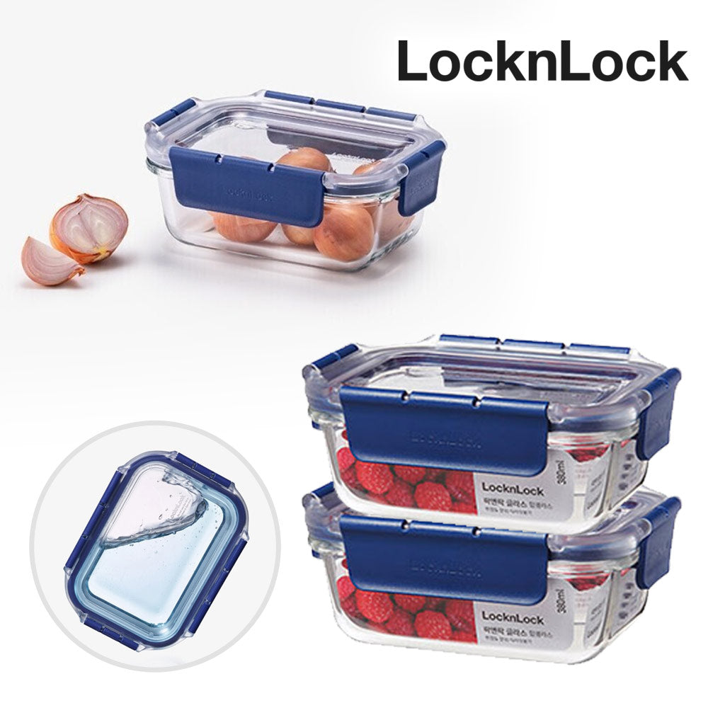 【1+1】Locknlock 頂級透明耐熱玻璃保鮮盒