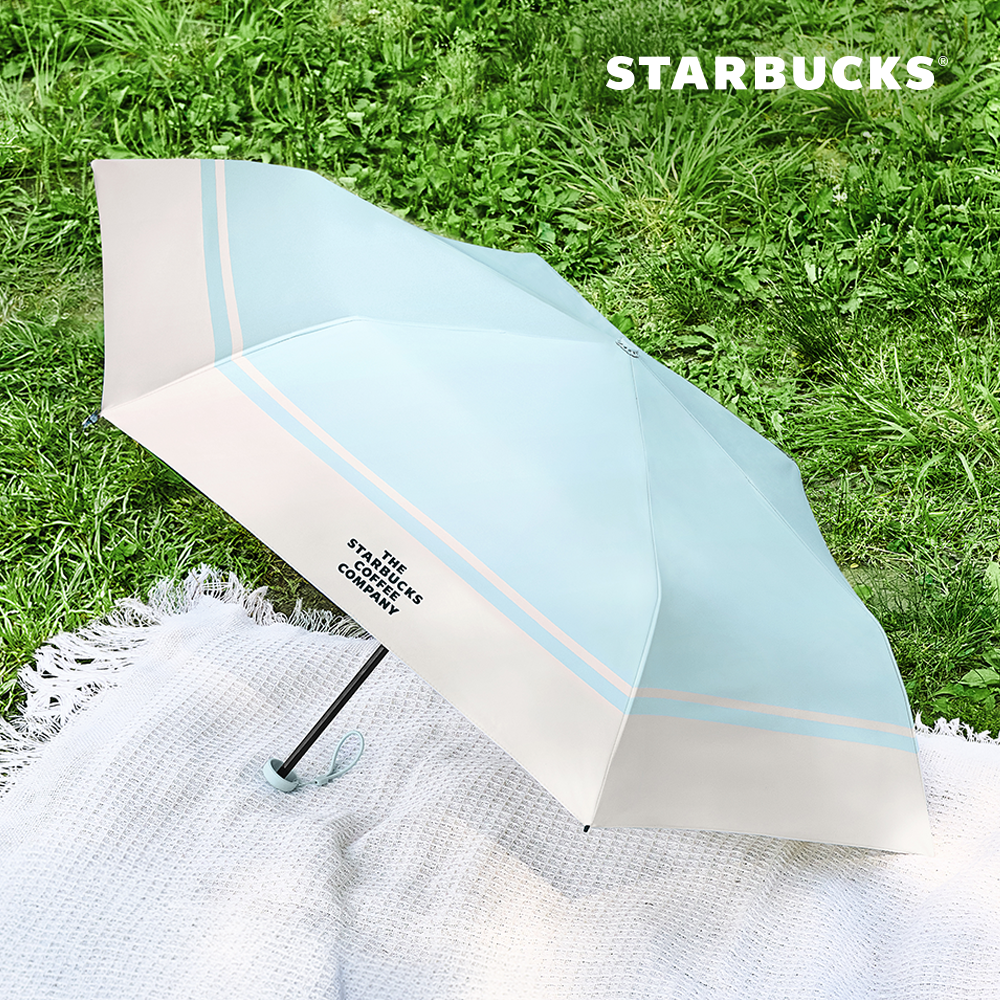Starbucks 星 巴克 Daily Parasol Sky Blue 輕量折疊傘 - 藍天色