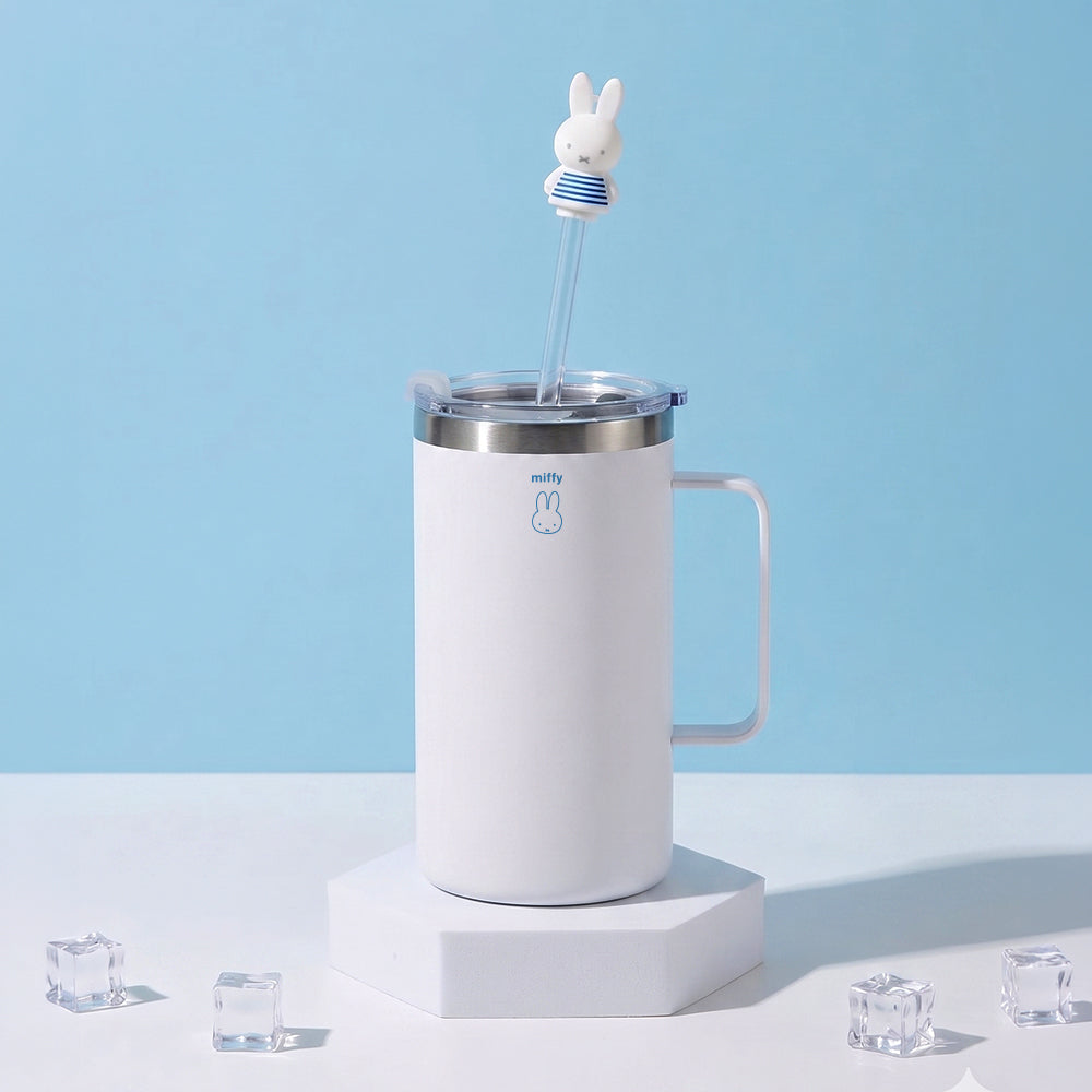 MIffy 700ml 不鏽鋼真空保溫杯（含米菲公仔吸管蓋）