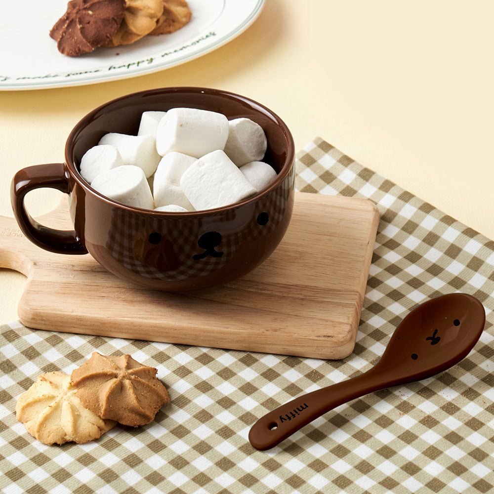 Miffy 陶瓷麥片碗湯匙組 400ml 早午餐點心碗