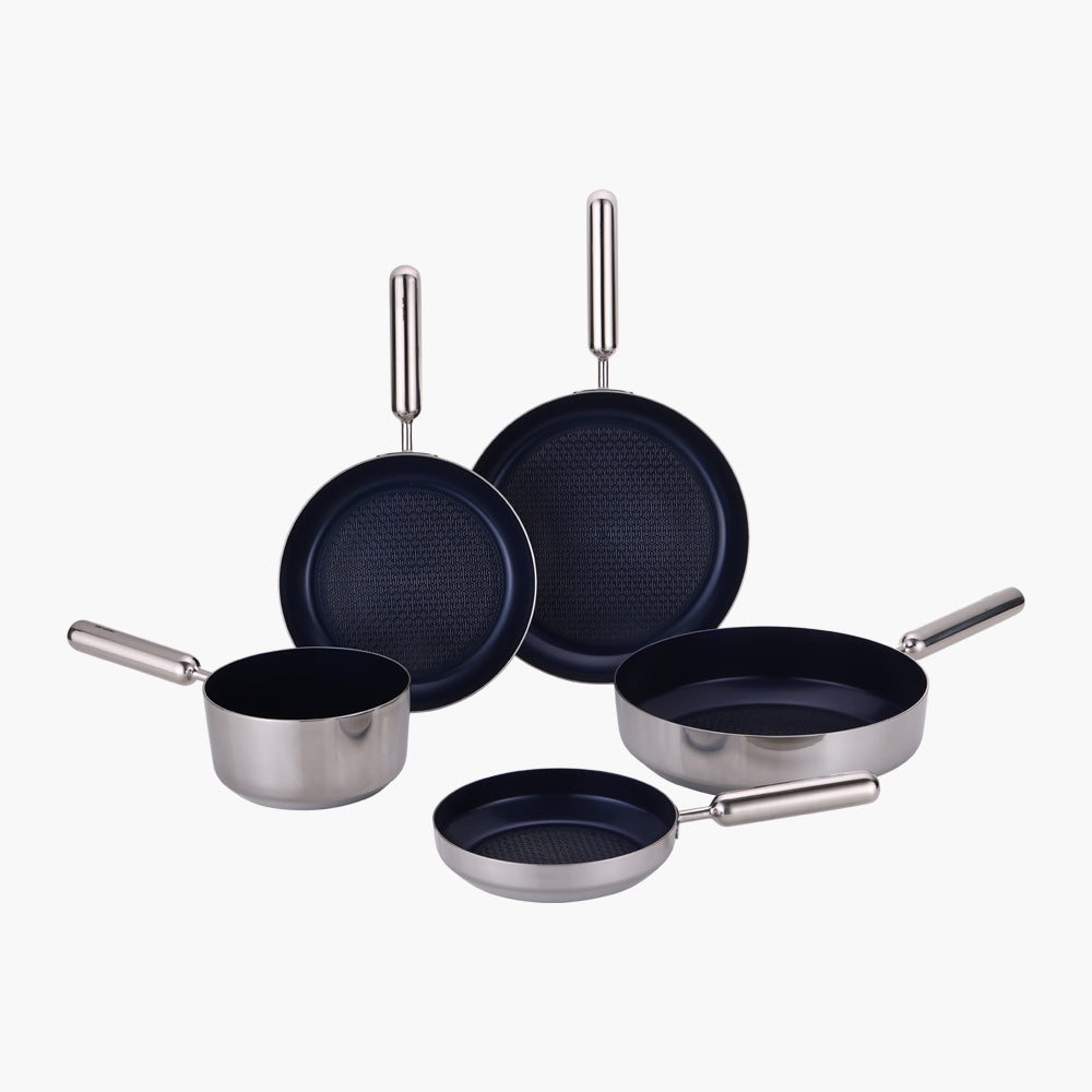 Neoflam Edge系列陶瓷塗層蜂巢不鏽鋼鍋