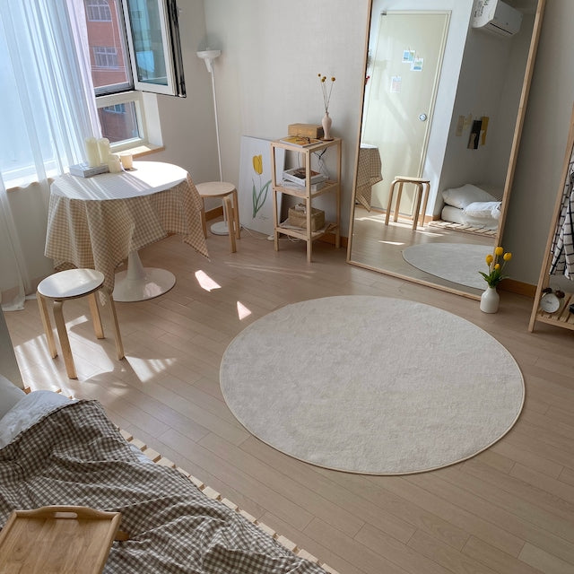 韓國製造 The Frigg軟滑圓形地毯地氈