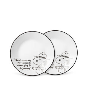 Corelle 康寧餐具 史努比 圓形碟 2P 套裝