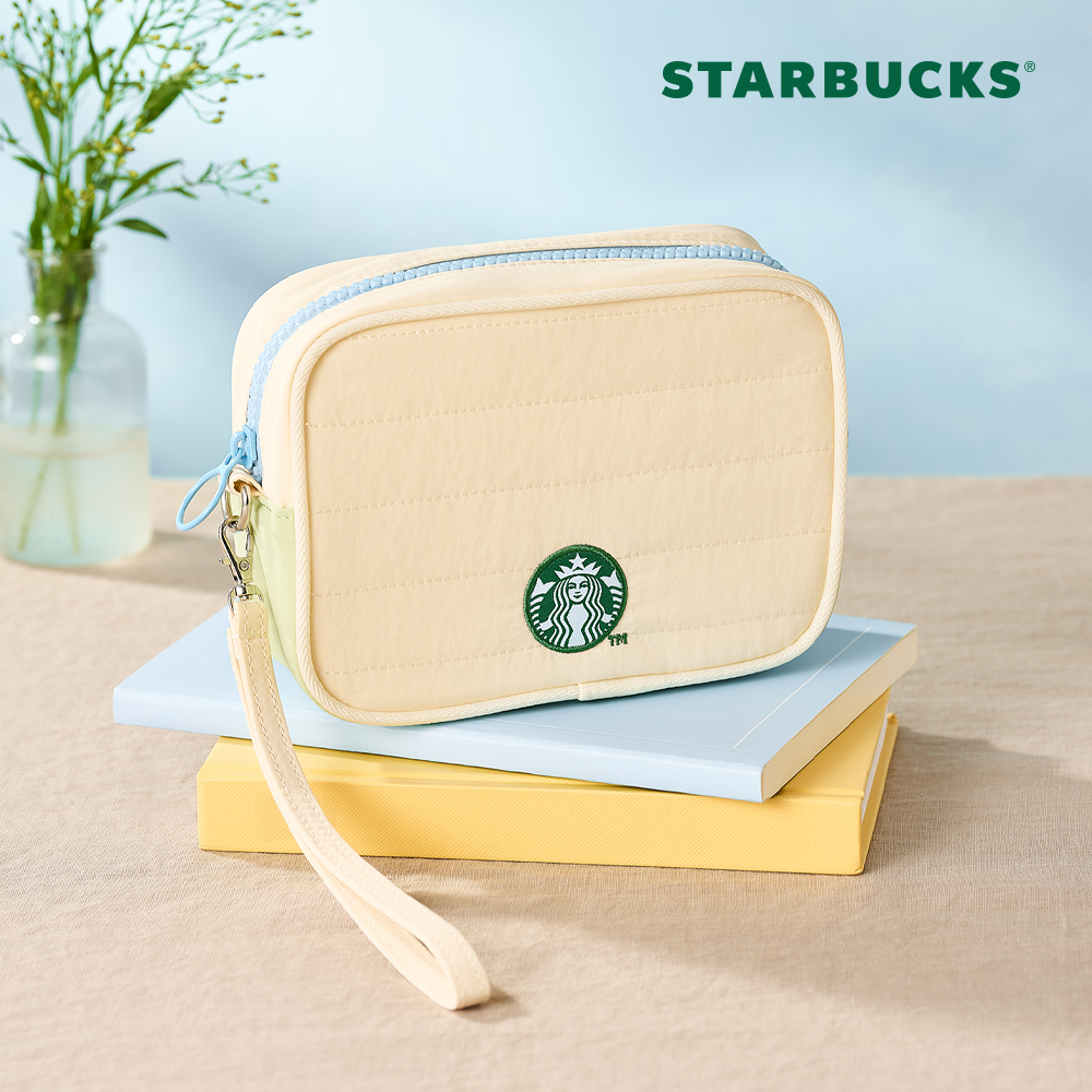 starbucks 星 巴克 Sunny Days 收納袋 輕巧便攜 可拆肩帶