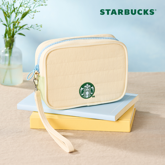 starbucks 星 巴克 Sunny Days 收納袋 輕巧便攜 可拆肩帶