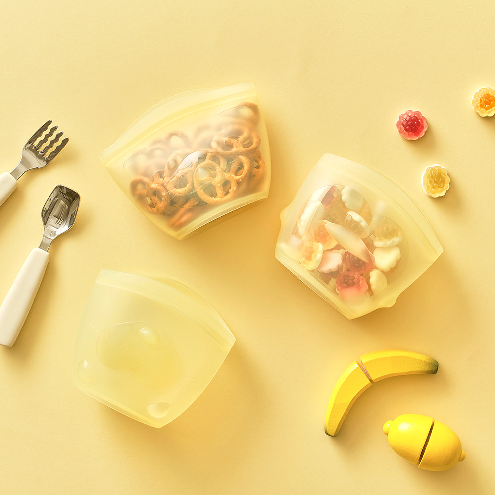 韓國製造 SILIPOT 矽膠嬰兒密封食品袋（BEBE Zipper Bag）