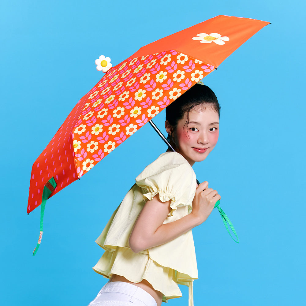 Wiggle Wiggle 復古趣味花朵晴雨傘 - Retro Funky Flower