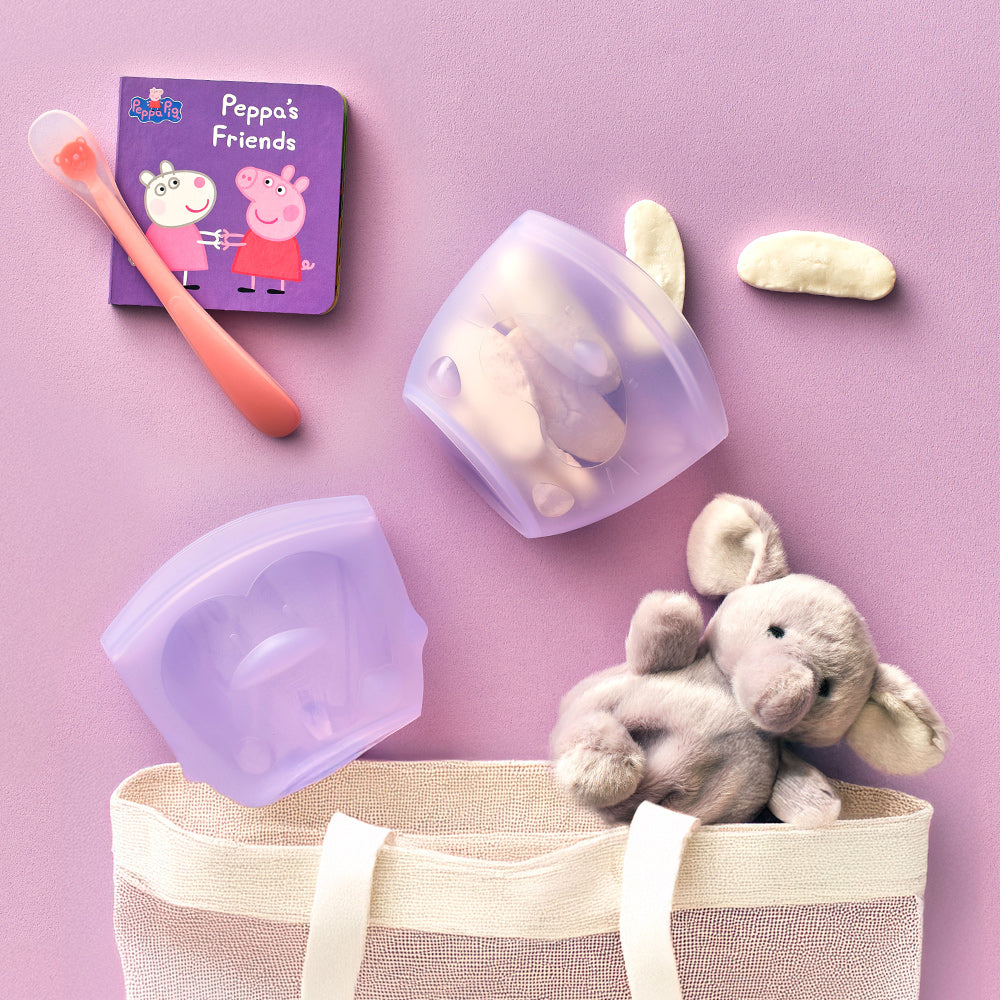 韓國製造 SILIPOT 矽膠嬰兒密封食品袋（BEBE Zipper Bag）