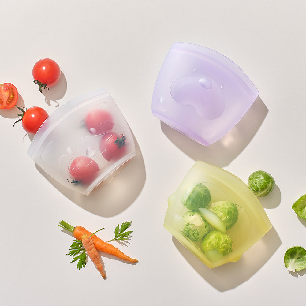 韓國製造 SILIPOT 矽膠嬰兒密封食品袋（BEBE Zipper Bag）