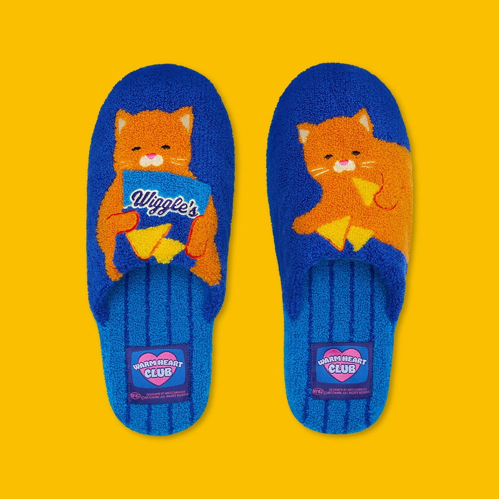wiggle wiggle 毛巾家居拖鞋 Cheese Cat 產品展示