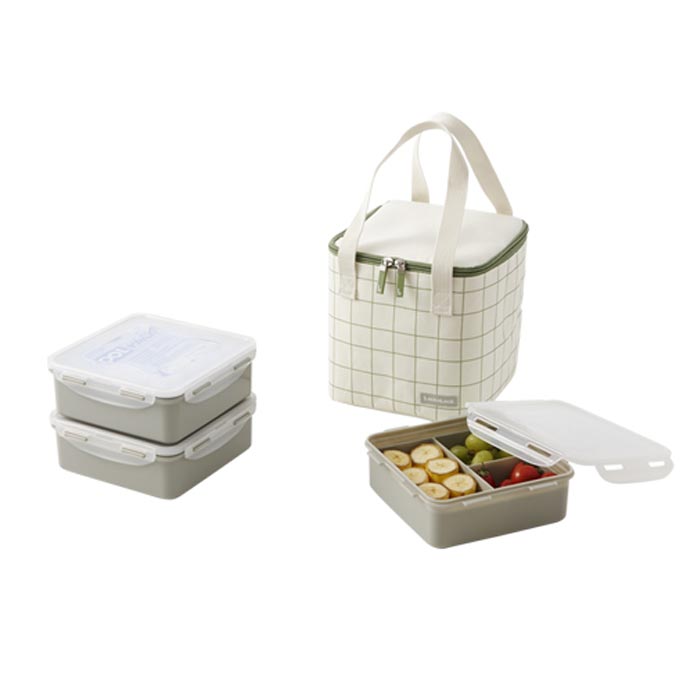 韓國Locknlock 三層餐盒 便當盒上 班族 野餐飯盒 沙拉盒 盒子容器