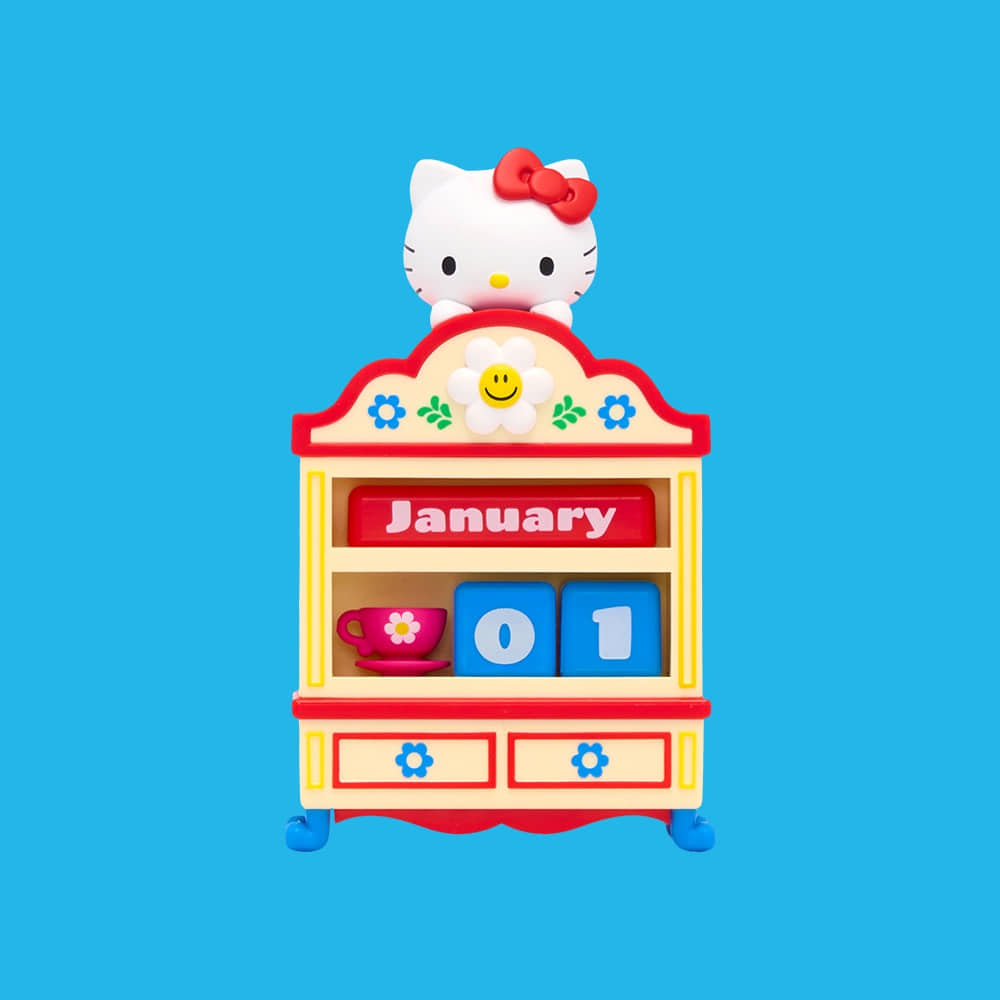wiggle wiggle Hello Kitty 公仔萬年曆 Cozy Time 產品展示