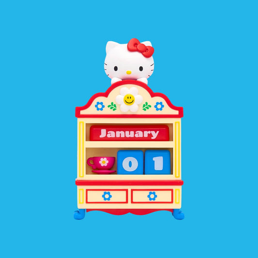 wiggle wiggle Hello Kitty 公仔萬年曆 Cozy Time 產品展示