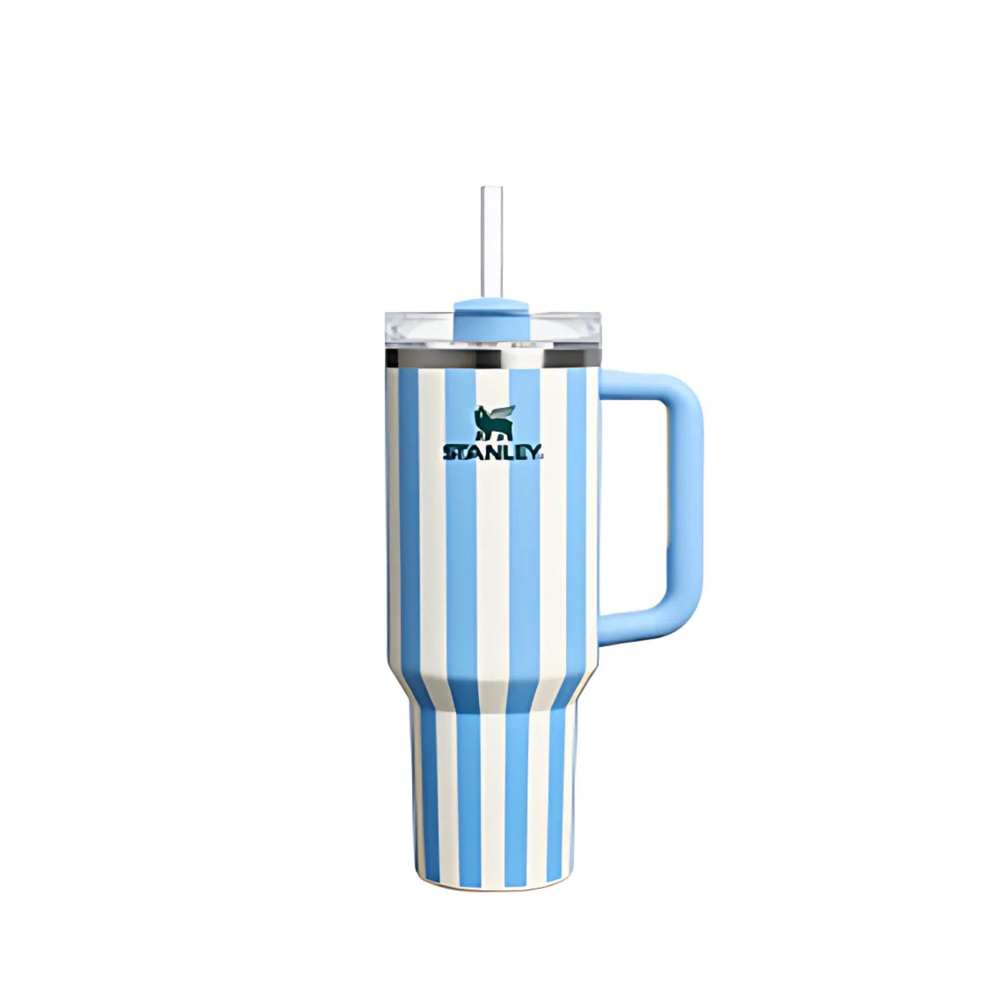 美國品牌 Stanley Quencher H2.0隨行杯 887ml Cornflower Blue Stripe