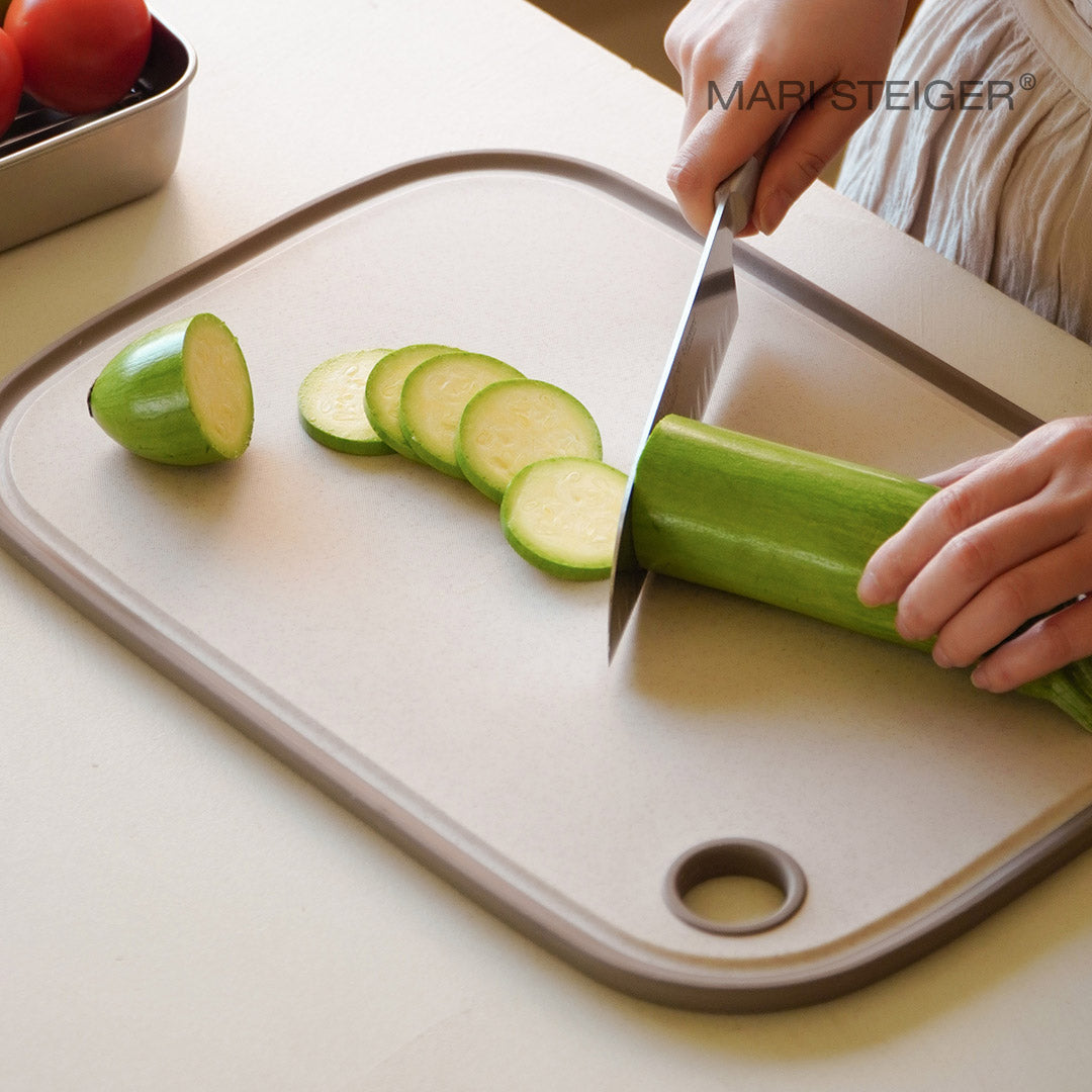 Mari Steiger 雙面不鏽鋼砧板 圓角設計 抗菌防滑