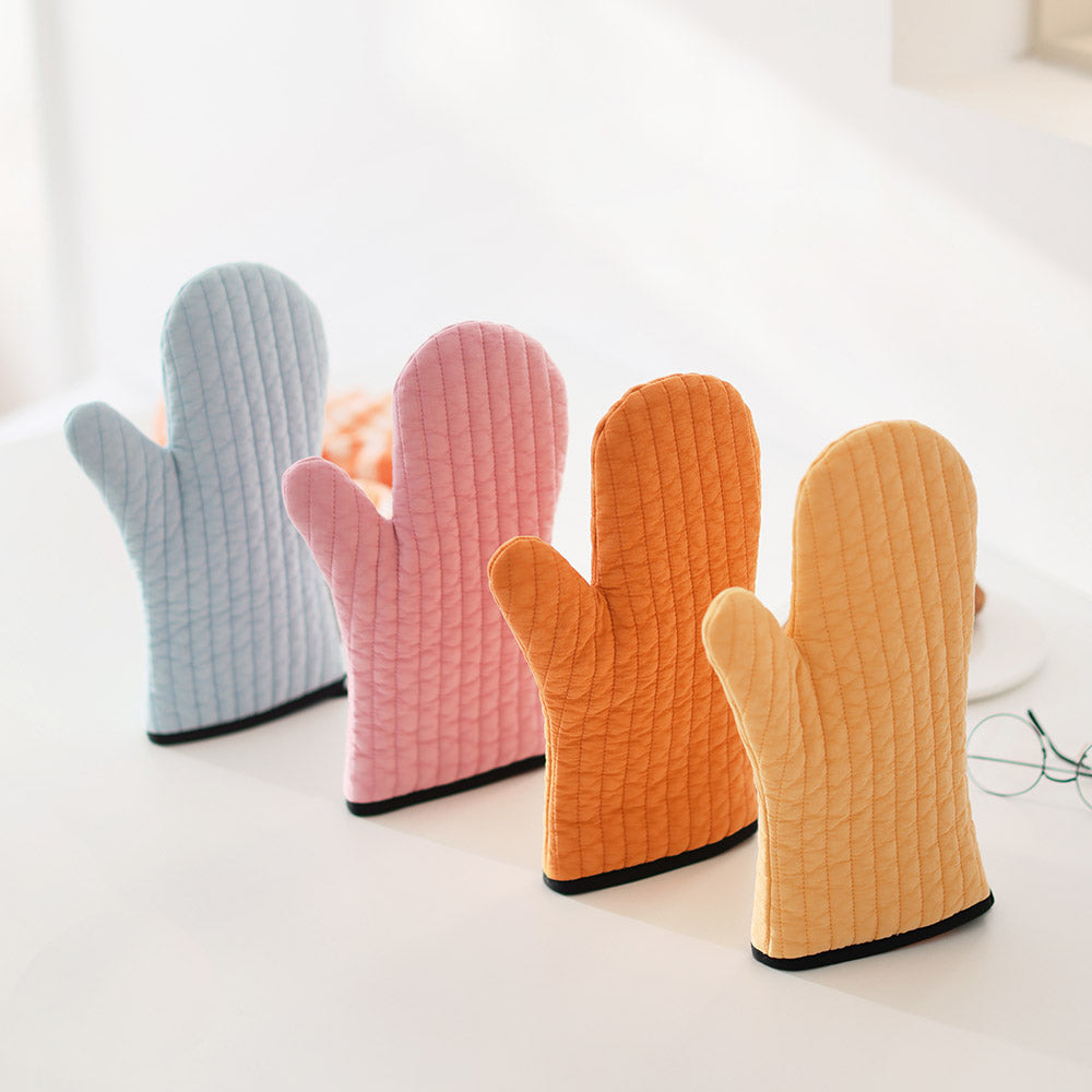 韓國製 BELLELIFE 條紋絎縫隔熱烤箱手套