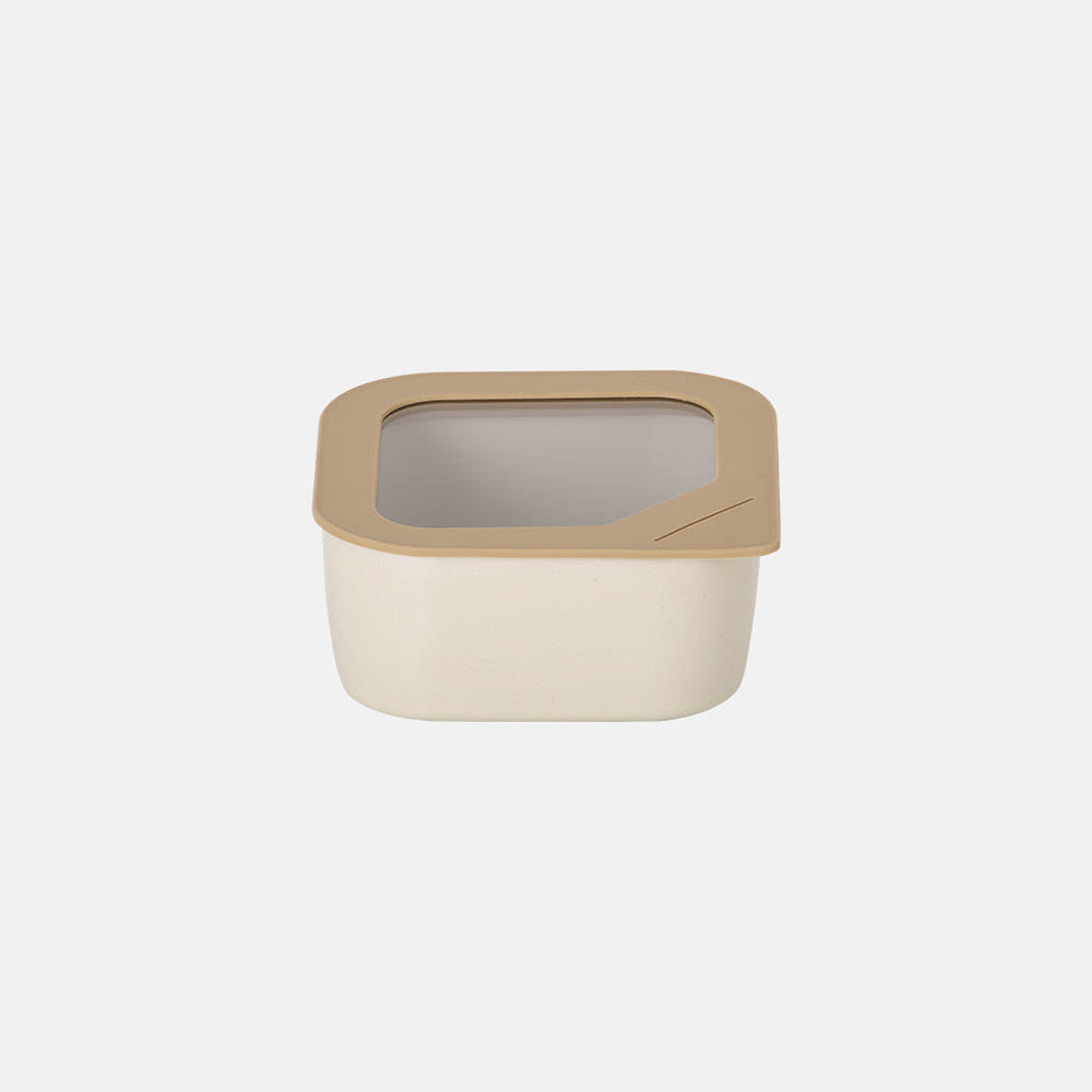 Neoflam Fika One 方形陶瓷密封容器 650ml 米色
