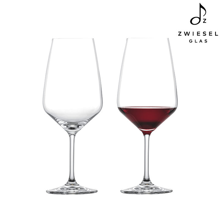 Zwiesel Glas [TASTE 系列] 德國製造 水晶無鉛紅酒杯 656ml 2入組 - Bordeaux Red 勃根地紅｜質感酒杯店推薦