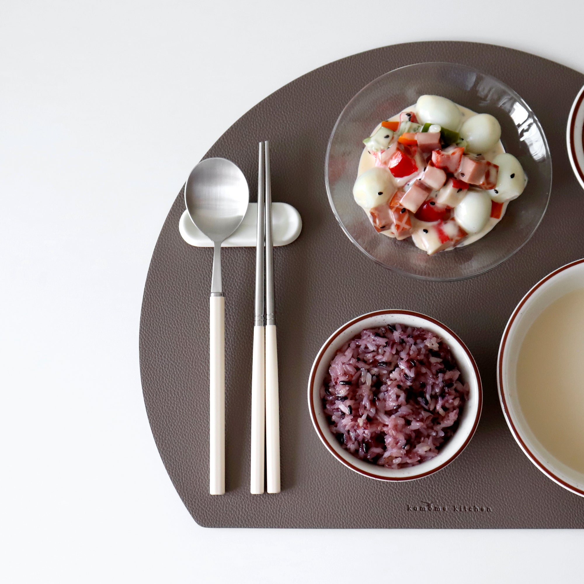 1+1 韓國製造 KAMOME KITCHEN 莫蘭迪色 不鏽鋼餐具組｜筷子+湯匙｜7色