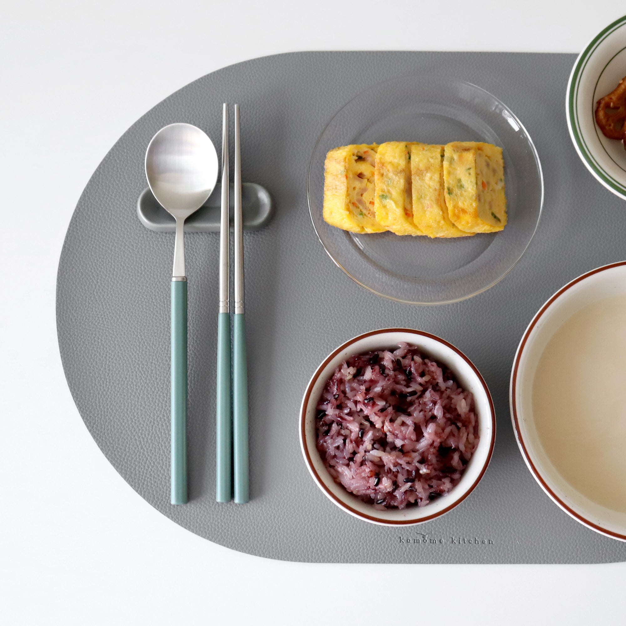 1+1 韓國製造 KAMOME KITCHEN 莫蘭迪色 不鏽鋼餐具組｜筷子+湯匙｜7色