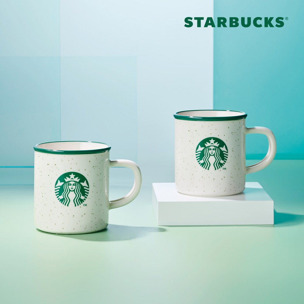 Starbucks 星巴克 Siren Mug 237ml 綠點 2件組
