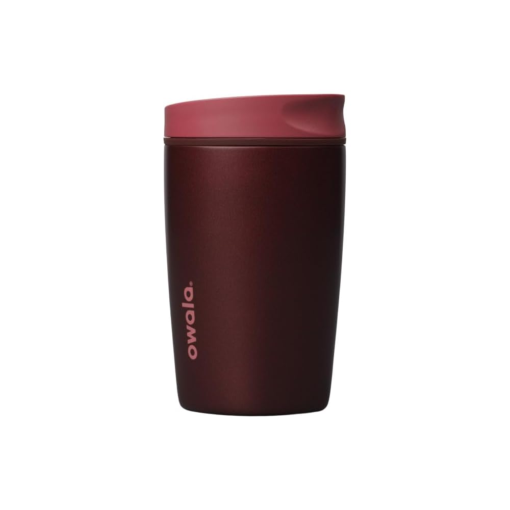Owala SmoothSip Slider 不鏽鋼保溫咖啡杯 12oz Black Cherry
