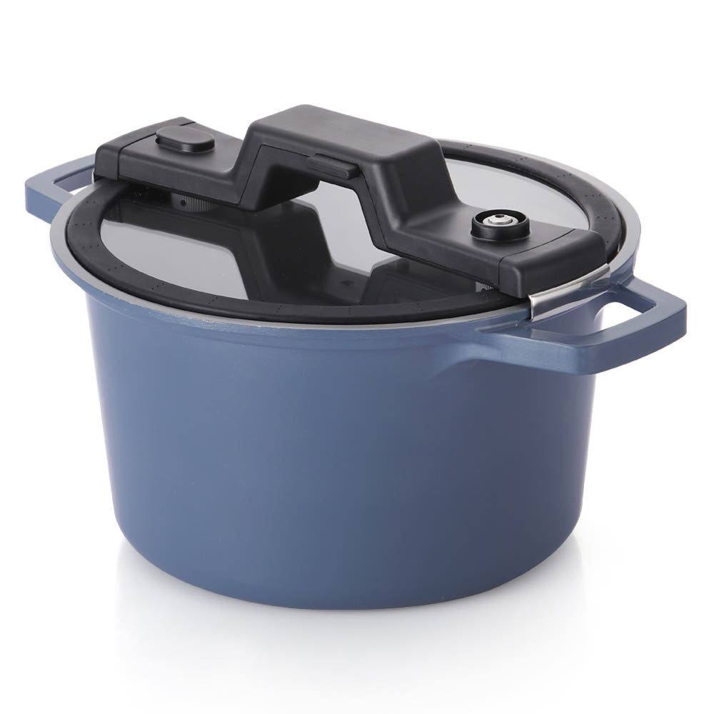 Neoflam 低壓炆煮鍋 Smart Cook IH 電磁爐適用 (Dmer Blue)