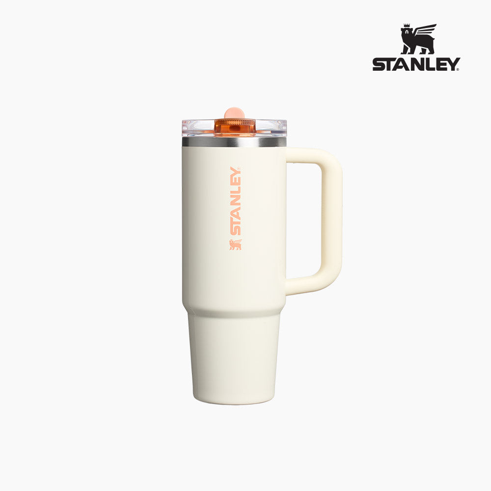 Stanley Quentzer Pro 系列 887ml 翻蓋吸管保溫杯 - Cream Apricot Gloss