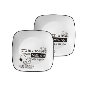 Corelle 康寧餐具史努比 史努比與查理 2件裝