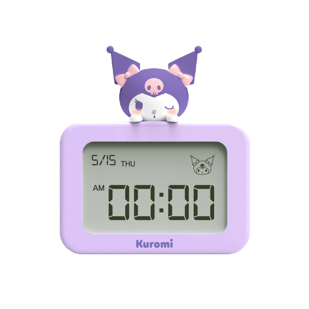 Sanrio Sanrio Silent Mini Desk Clock Keyring Kuromi 桌上型迷你靜音時鐘鑰匙圈