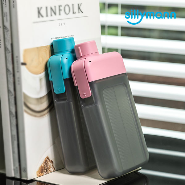 韓國sillymann  扁平時尚水壺 500ml WPK4234