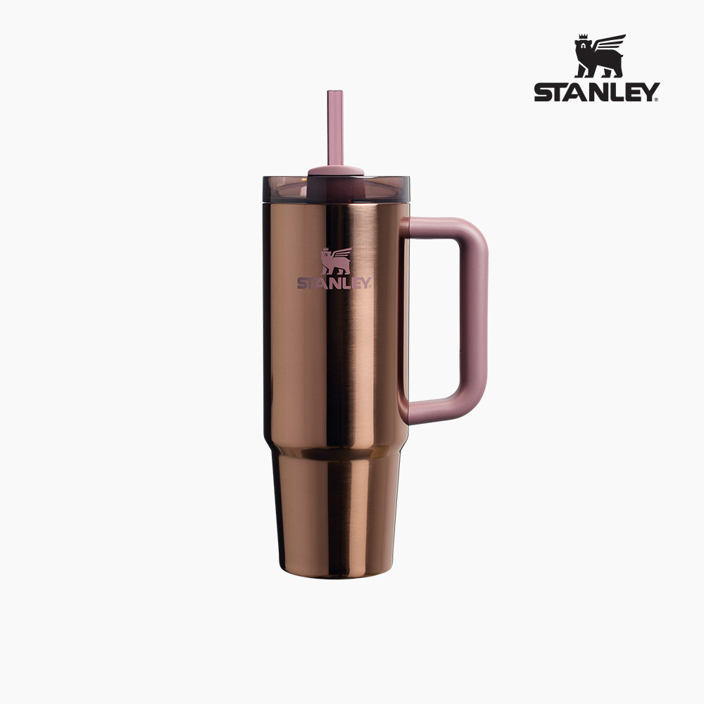 [Desert Collection] Stanley Quencher H2.0 Flow State Tumbler 887ml, 1.18L, Rose Gold