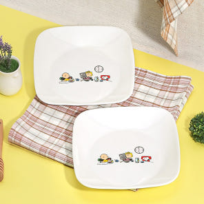 Corelle 康寧 Snoopy 餐具2件組