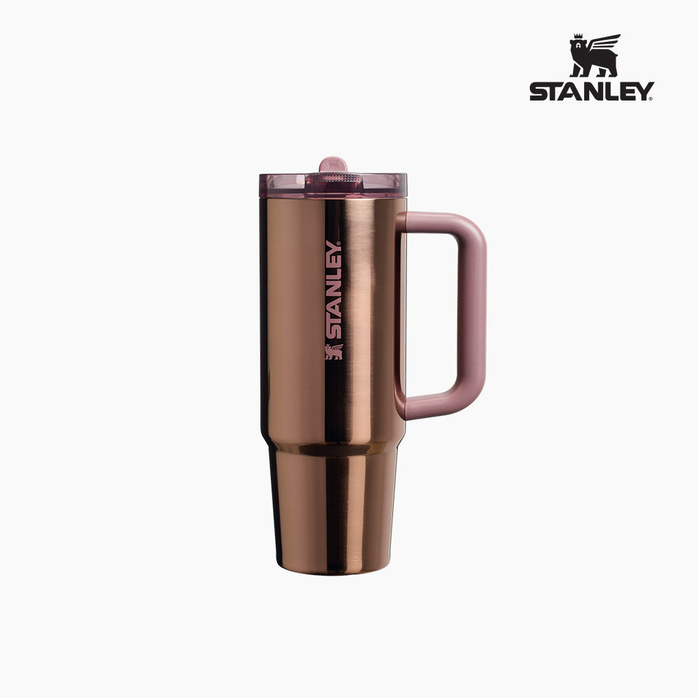 Stanley Quentzer Pro 系列 887ml 翻蓋吸管保溫杯 - Rose Gold